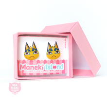 Load image into Gallery viewer, Animal Crossing Ankha Stud Earrings