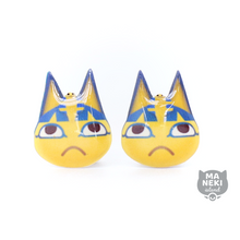 Load image into Gallery viewer, Animal Crossing Ankha Stud Earrings