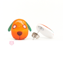 Load image into Gallery viewer, Animal Crossing Biskit Stud Earrings