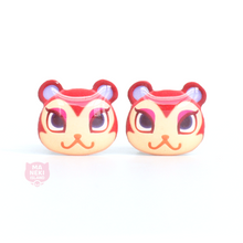 Load image into Gallery viewer, Animal Crossing Pecan Stud Earrings