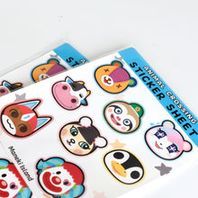 Load image into Gallery viewer, Animal Crossing Villagers Planner Sticker Sheet