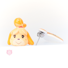Load image into Gallery viewer, Animal Crossing Isabelle Stud Earrings