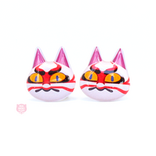 Load image into Gallery viewer, Animal Crossing Kabuki Stud Earrings