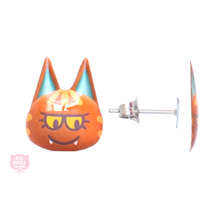 Load image into Gallery viewer, Animal Crossing Katt Stud Earrings