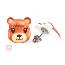 Load image into Gallery viewer, Animal Crossing Maple Stud Earrings