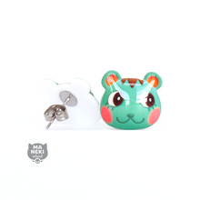Load image into Gallery viewer, Animal Crossing Mint Stud Earrings