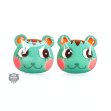 Load image into Gallery viewer, Animal Crossing Mint Stud Earrings