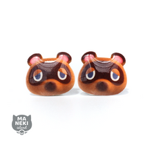 Load image into Gallery viewer, Animal Crossing Tom Nook Stud Earrings