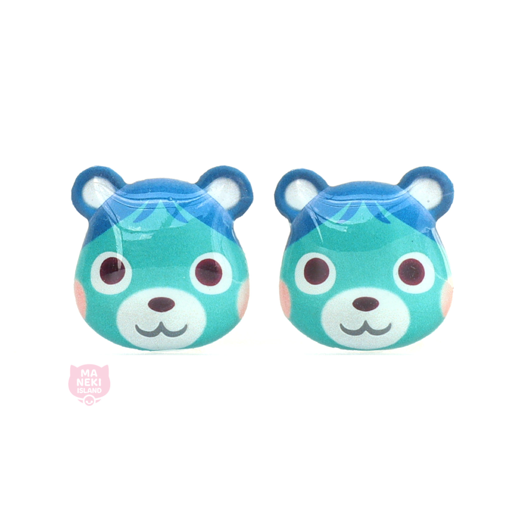 Animal Crossing Blue Bear Stud Earrings