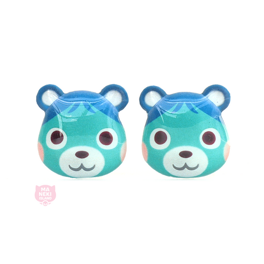 Animal Crossing Blue Bear Stud Earrings