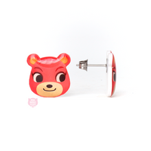 Load image into Gallery viewer, Animal Crossing Cheri Stud Earrings
