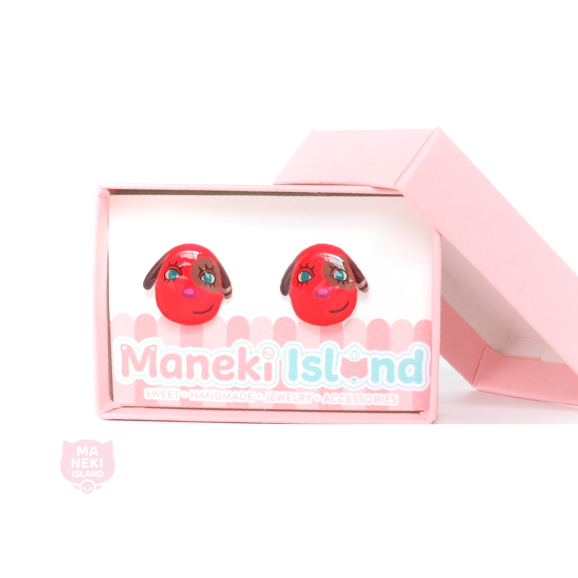 Animal Crossing Cherry Stud Earrings