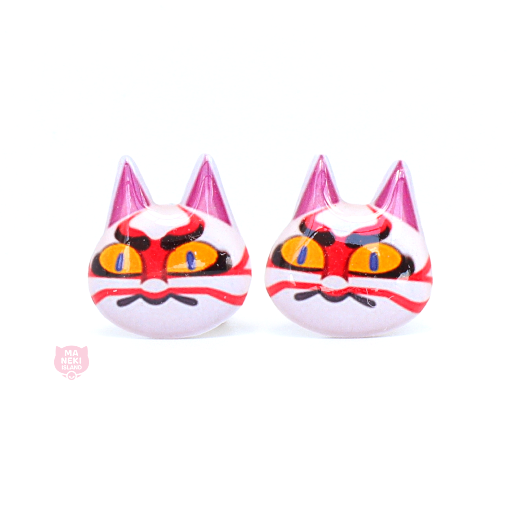 Animal Crossing Kabuki Stud Earrings