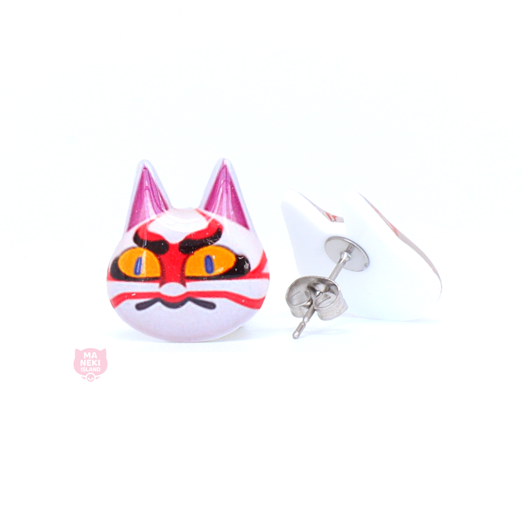Animal Crossing Kabuki Stud Earrings