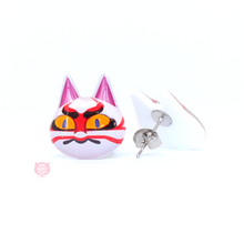 Load image into Gallery viewer, Animal Crossing Kabuki Stud Earrings
