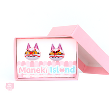 Load image into Gallery viewer, Animal Crossing Kabuki Stud Earrings
