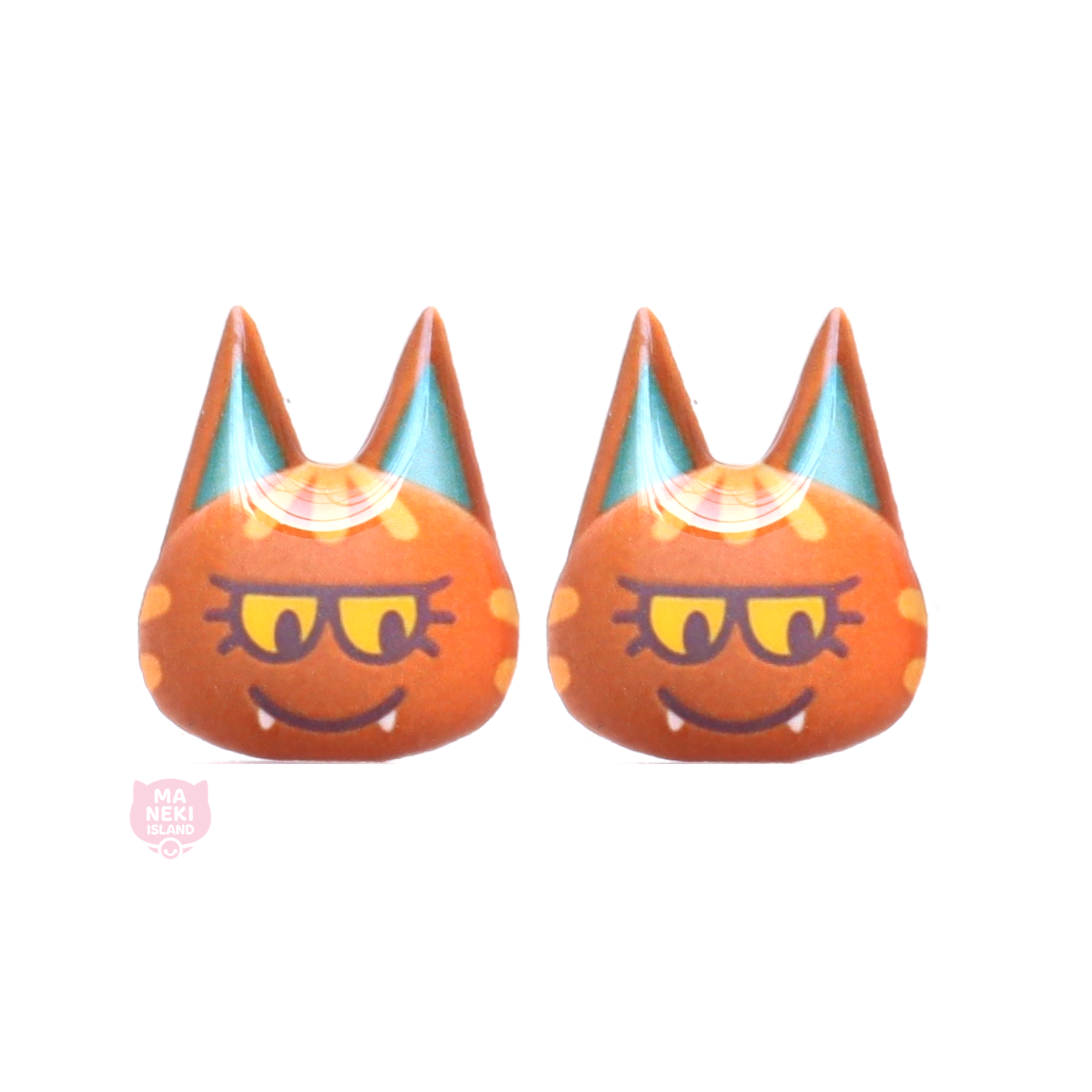 Animal Crossing Katt Stud Earrings