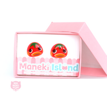 Load image into Gallery viewer, Animal Crossing Ketchup Stud Earrings
