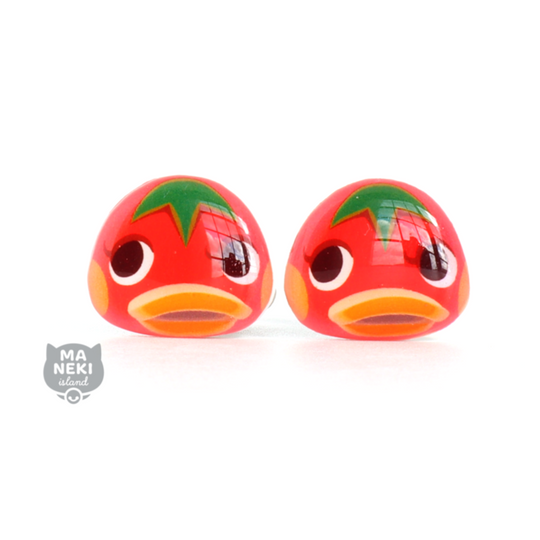 Animal Crossing Ketchup Stud Earrings