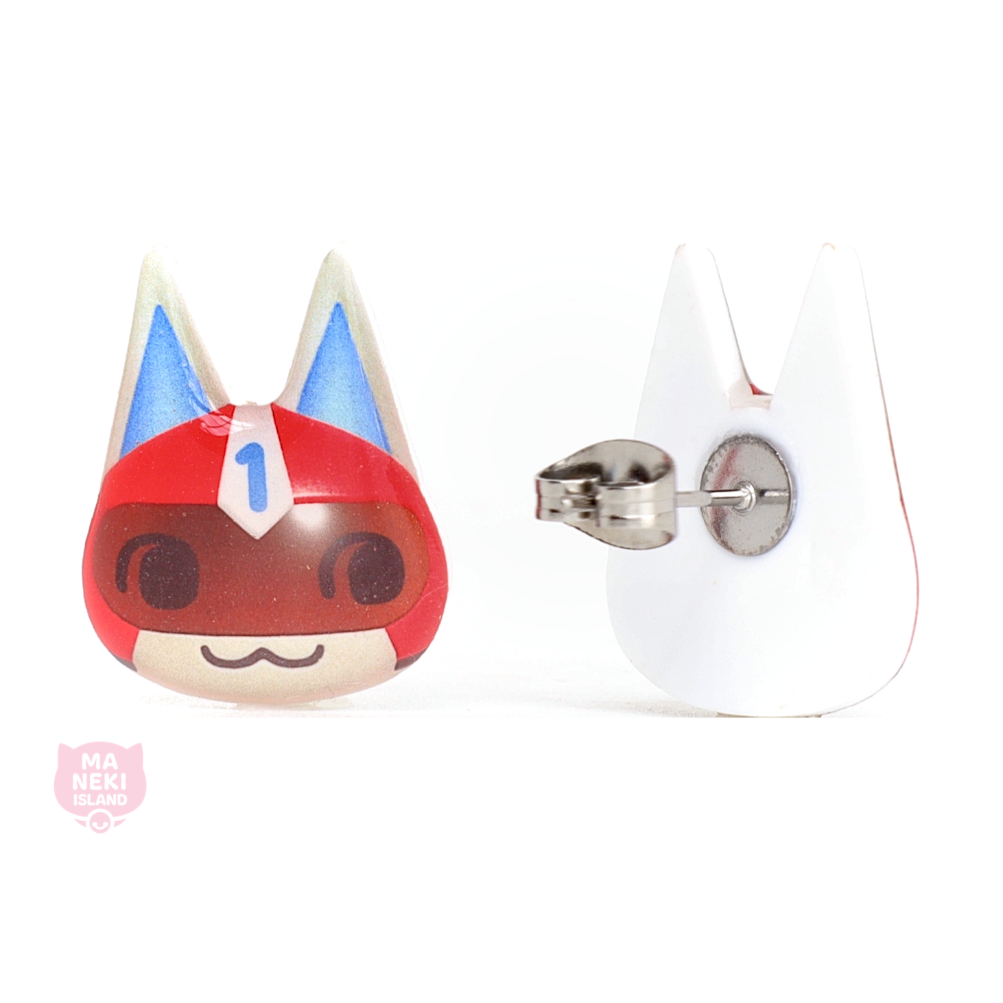 Animal Crossing Kid Cat Stud Earrings