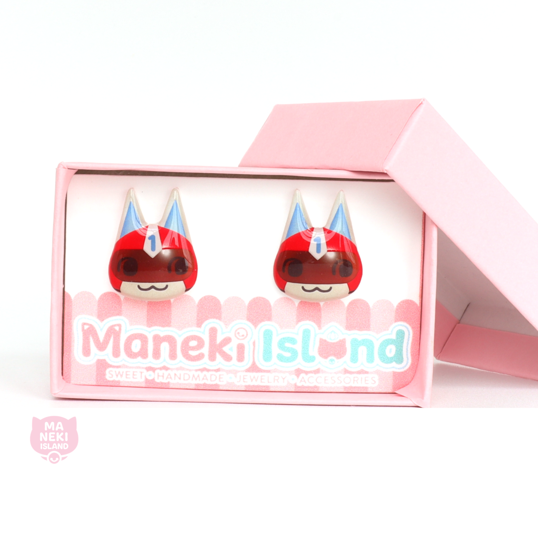 Animal Crossing Kid Cat Stud Earrings