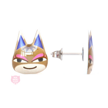 Load image into Gallery viewer, Animal Crossing Kitty Stud Earrings
