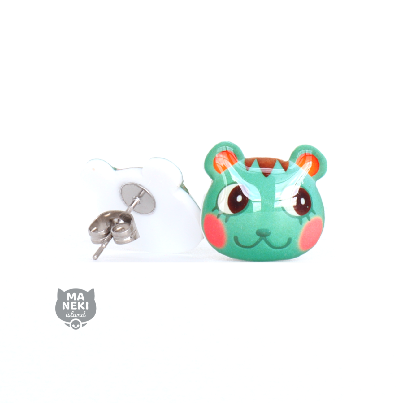 Animal Crossing Mint Stud Earrings