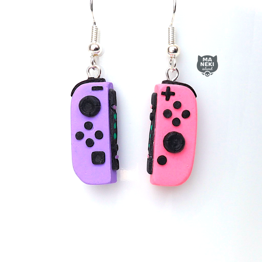 Pink & Purple Nintendo Switch Joycon Earrings