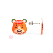 Load image into Gallery viewer, Animal Crossing Pudge Stud Earrings
